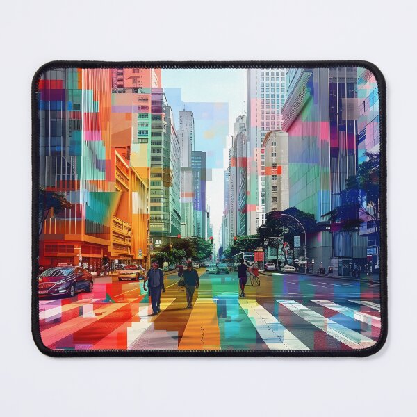 Item preview, Arquitectura geométrica abstracta de la calle Sao Paulo Avenida Paulista Vibrante Moderna 36 designed and sold by Daniel  Vargas.