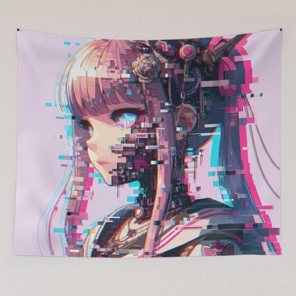 Item preview, Glitch Art Anime Girl #05 designed and sold by Fregoli 2D.