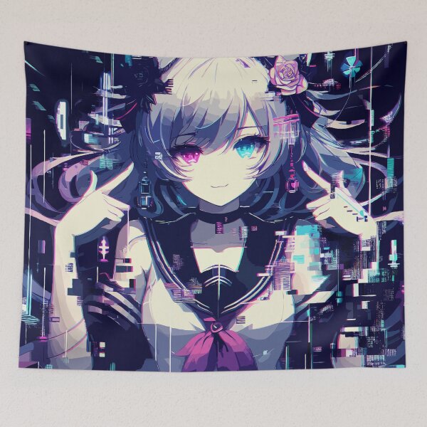 Item preview, Glitch Art Anime Girl #06 designed and sold by Fregoli 2D.