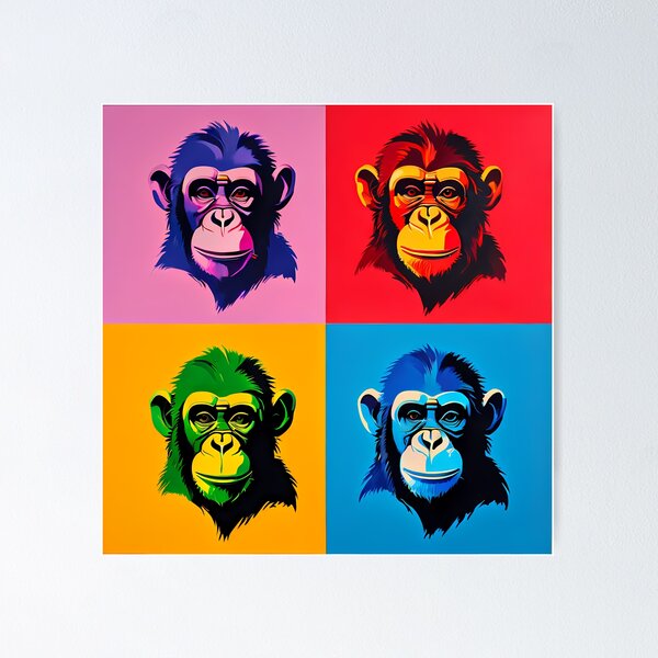 Monkey Pop Art Posters for Sale | Redbubble