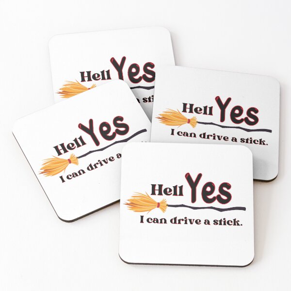 Item preview, Hell Yes, I Can Drive a Stick w/ Broom | Funny Wiccian Witch Feminist Design designed and sold by ASeasonalFlair.