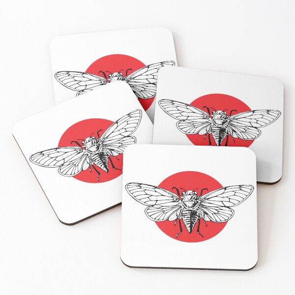 Item preview, Cicada 3301 | Insect Cartoon Black & White designed and sold by minstore.