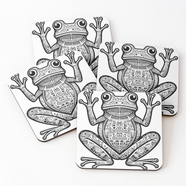Item preview, hieroglyphic frog designed and sold by 506DesignsCR.
