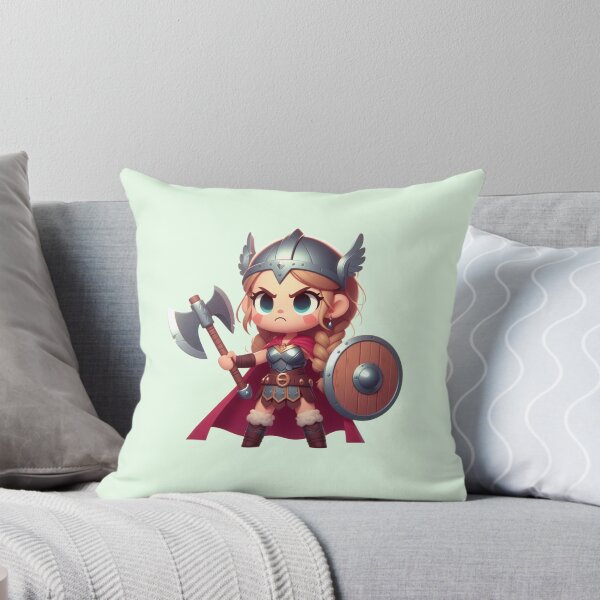 Aperçu de l'œuvre Adorable guerrier : illustration mignonne du personnage Chibi Viking créée et vendue par Fantsy-world.