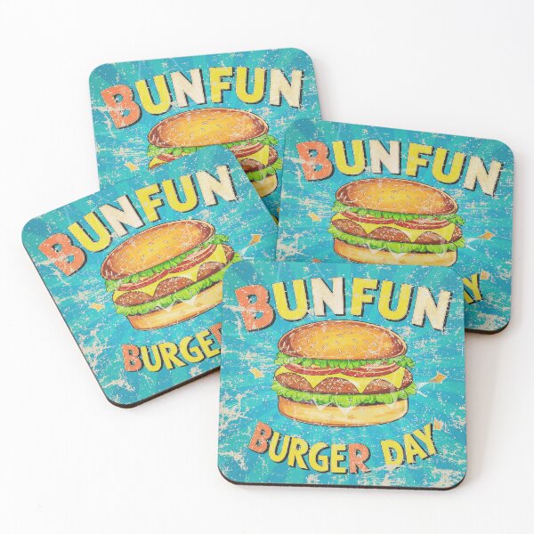 Item preview, colorful burger day art with text designed and sold by BKSARYLIFE.