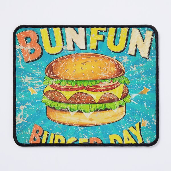 Item preview, colorful burger day art with text designed and sold by BKSARYLIFE.