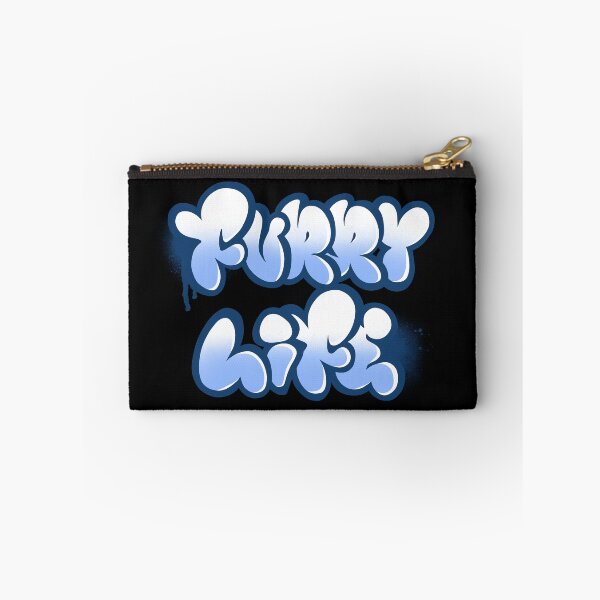 Item preview, FURRY LIFE CLASSIC BLUE AND WHITE designed and sold by SpindleSpice.