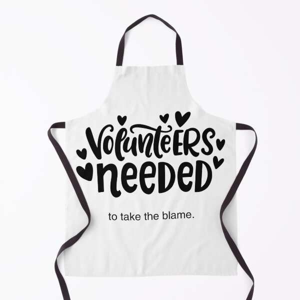 Item preview, Cheeky Volunteers Needed to Take the Blame sticker designed and sold by Starving Artist.
