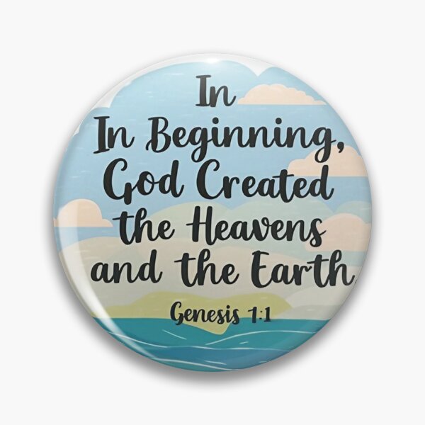 Artikelvorschau, „Am Anfang schuf Gott Himmel und Erde.“ (Genesis 1:1) entworfen und verkauft von Faithloveshop.