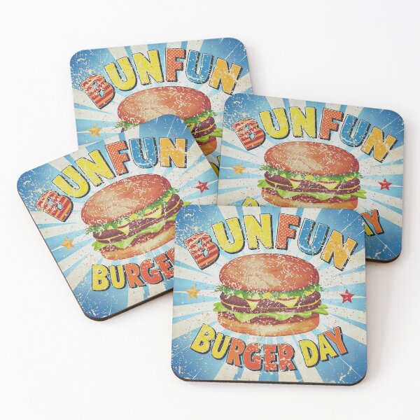 Item preview, colorful burger day art with classic vibe designed and sold by BKSARYLIFE.