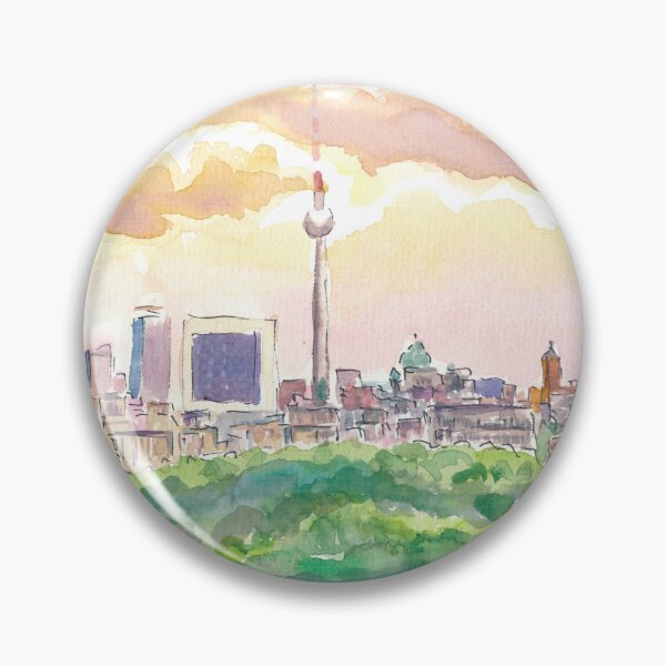 Item preview, Berlin Germany Cityscape with Vanilla Sky designed and sold by artshop77.