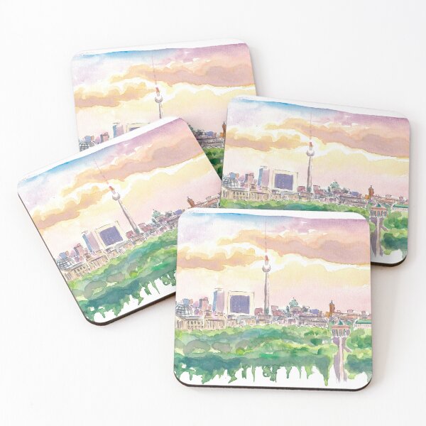 Item preview, Berlin Germany Cityscape with Vanilla Sky designed and sold by artshop77.