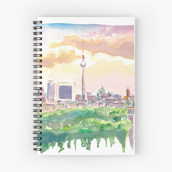 Item preview, Berlin Germany Cityscape with Vanilla Sky designed and sold by artshop77.