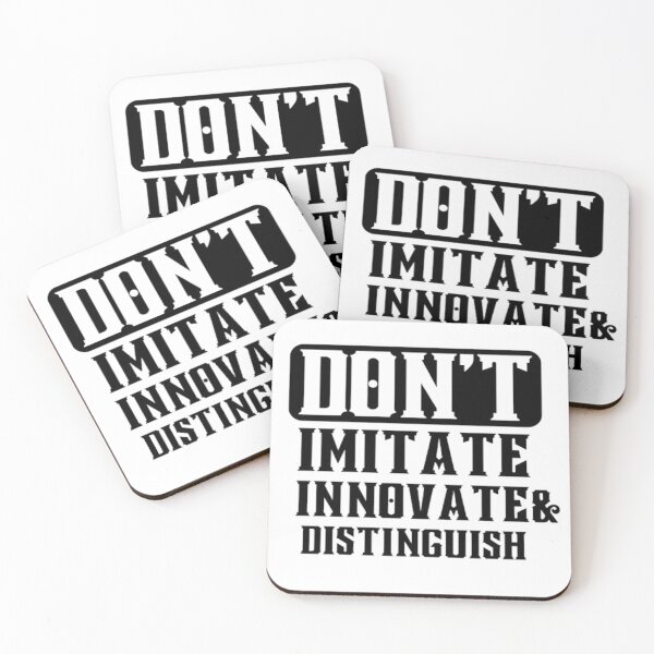 Item preview, Don't imitate, innovate, and distinguish| Motivational quote designed and sold by AnimalWorldArtt.