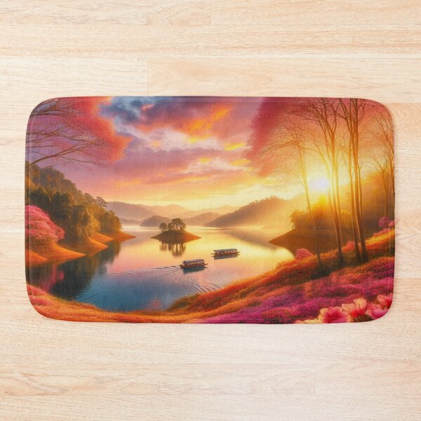 Item preview, Japanese Pink Blossom Sakura Sunrise designed and sold by DeeCeeFashion.