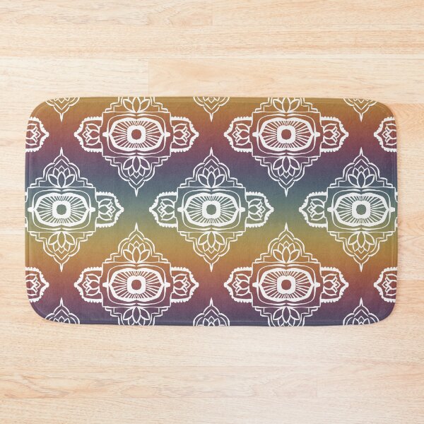 Item preview, Ajna Padma Pattern - Rainbow Sunset + Snow designed and sold by Irene Estelle.