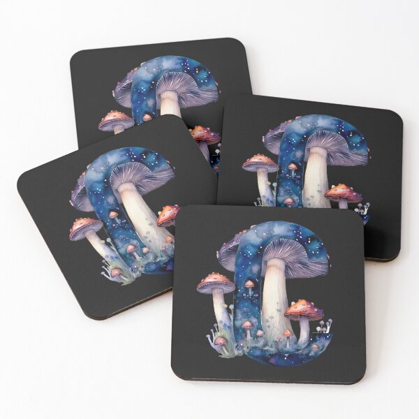Item preview, Letter C Orange Mushrooms alphabet personal name Goblin fairytale aesthetic designed and sold by Fantasy Cache.