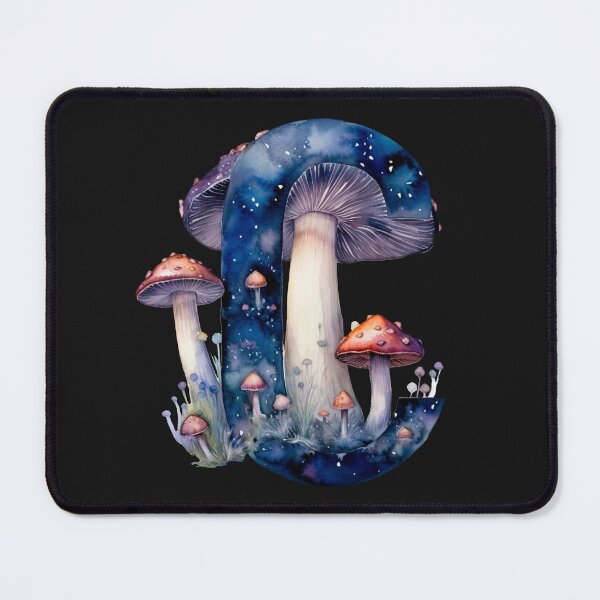 Item preview, Letter C Orange Mushrooms alphabet personal name Goblin fairytale aesthetic designed and sold by Fantasy Cache.