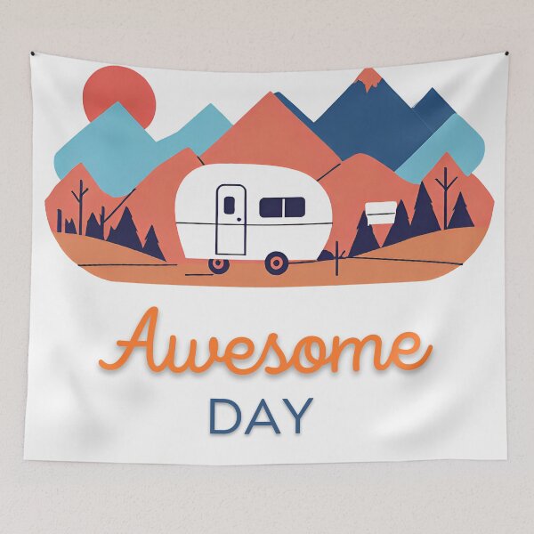 Item preview, Wonderful day, camping, moutain designed and sold by Slowianeczka.