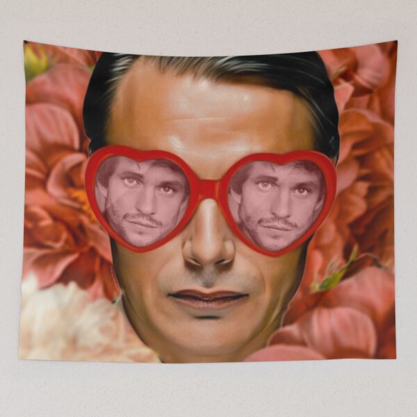 Item preview, Flower Hannibal with Will Graham Heart Glasses designed and sold by orionlodubyal.