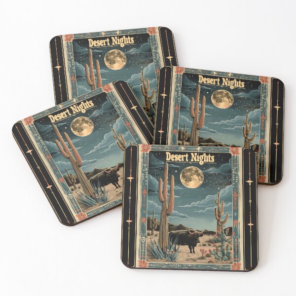 Item preview, Starry Desert Night Vintage Cactus designed and sold by David Balzen.