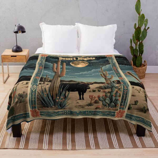 Item preview, Starry Desert Night Vintage Cactus designed and sold by David Balzen.