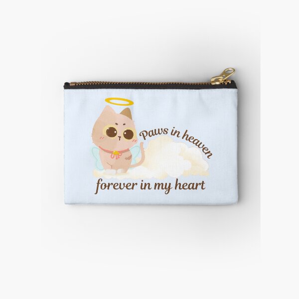 Item preview, Paws in Heaven, Forever in my Heart | Cute Angel Cat on Clouds designed and sold by Kimochi-Shop.