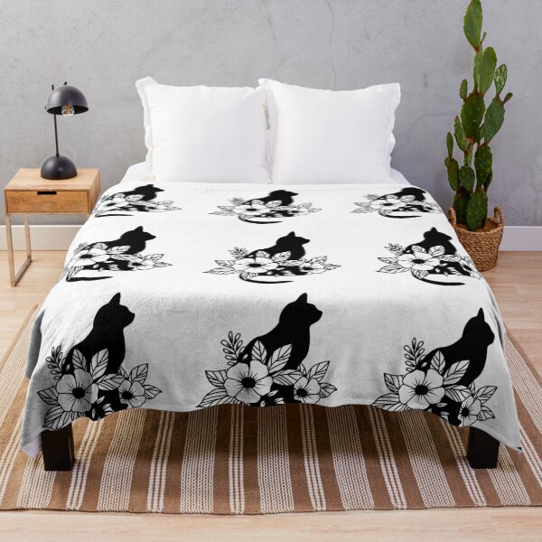 Item preview, Black cat AND white roses sticker designed and sold by mando24895.