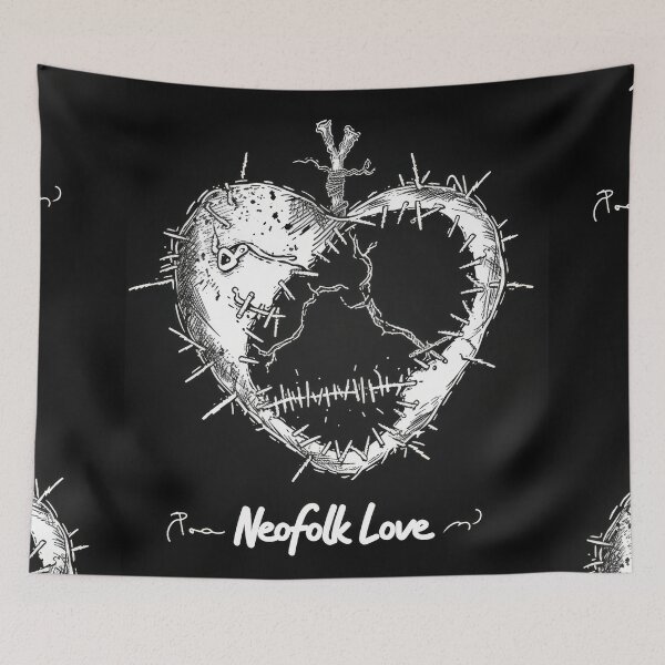 Item preview, Neofolk Love: Heart Stitched with neoclassical and "Irish folk" music style. designed and sold by Piotrek0001.