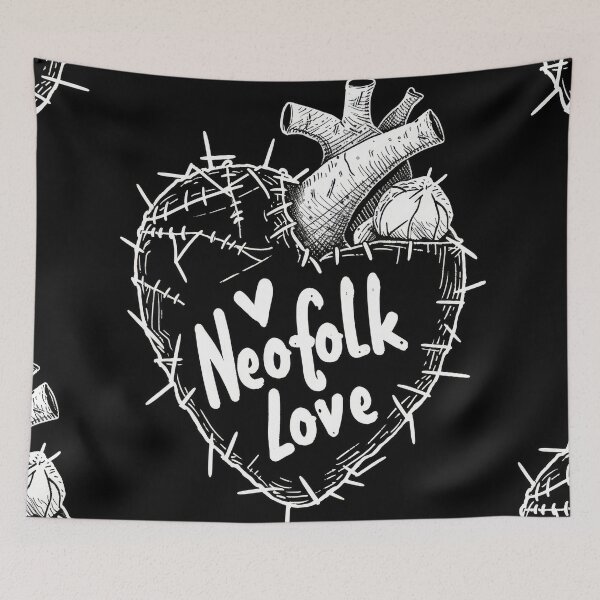 Item preview, Neofolk Love: Heart Stitched with neoclassical and "Irish folk" music style. designed and sold by Piotrek0001.