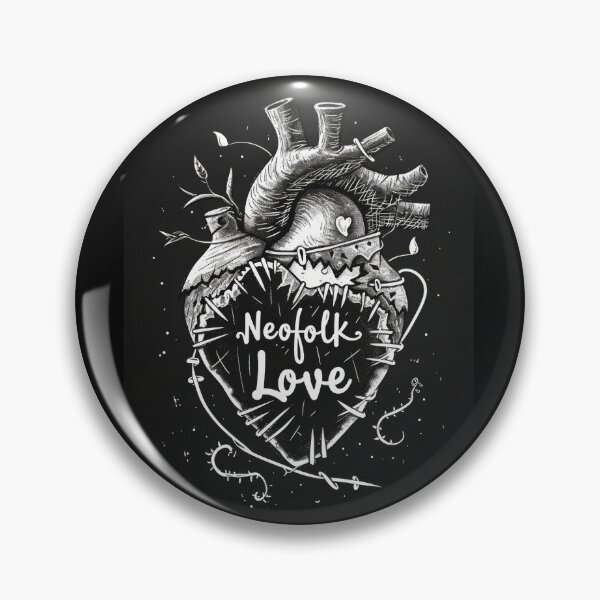 Item preview, Neofolk Love: Heart Stitched with neoclassical and "Irish folk" music style. designed and sold by Piotrek0001.