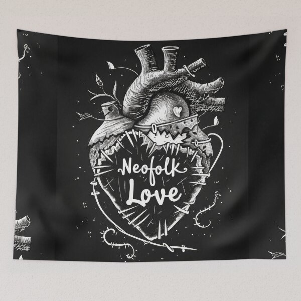 Item preview, Neofolk Love: Heart Stitched with neoclassical and "Irish folk" music style. designed and sold by Piotrek0001.