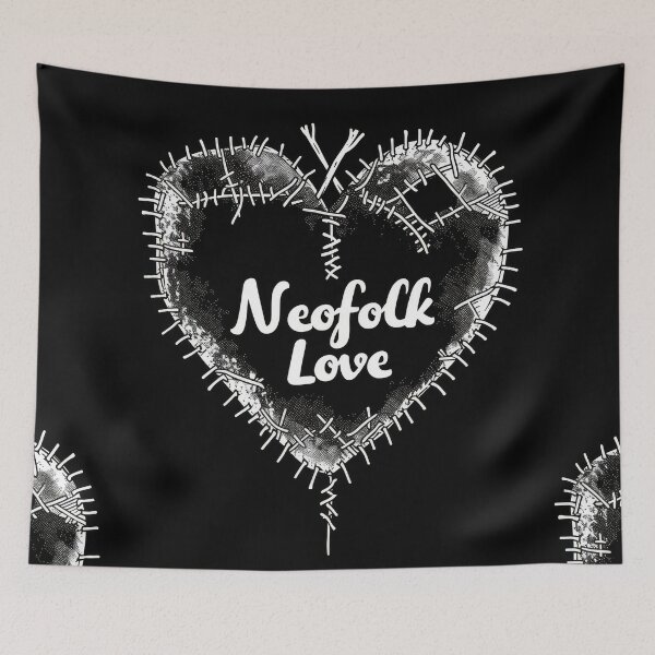 Item preview, Neofolk Love: Heart Stitched with neoclassical and "Irish folk" music style. designed and sold by Piotrek0001.