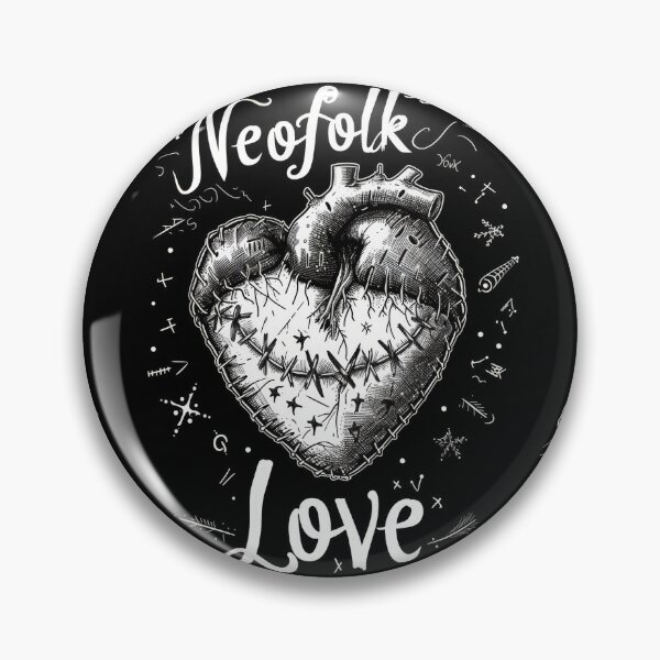 Item preview, Neofolk Love: Heart Stitched with neoclassical and "Irish folk" music style. designed and sold by Piotrek0001.