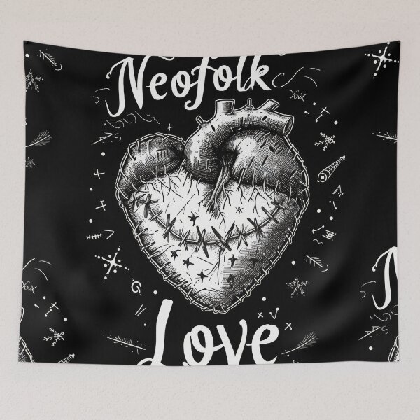 Item preview, Neofolk Love: Heart Stitched with neoclassical and "Irish folk" music style. designed and sold by Piotrek0001.