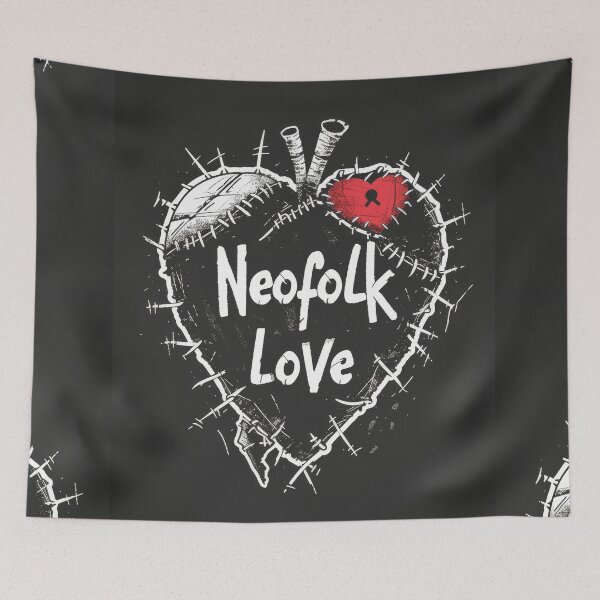 Item preview, Neofolk Love: Heart Stitched with neoclassical and "Irish folk" music style. designed and sold by Piotrek0001.