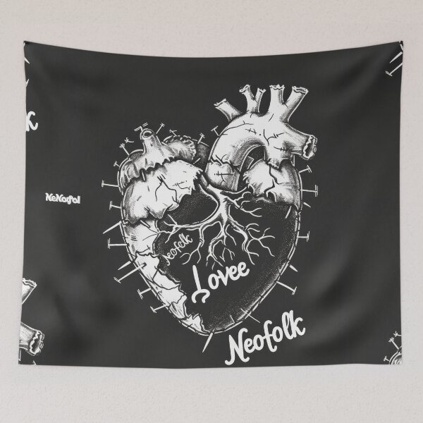 Item preview, Neofolk Love: Heart Stitched with neoclassical and "Irish folk" music style. designed and sold by Piotrek0001.