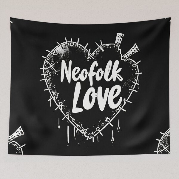 Item preview, Neofolk Love: Heart Stitched with neoclassical and "Irish folk" music style. designed and sold by Piotrek0001.