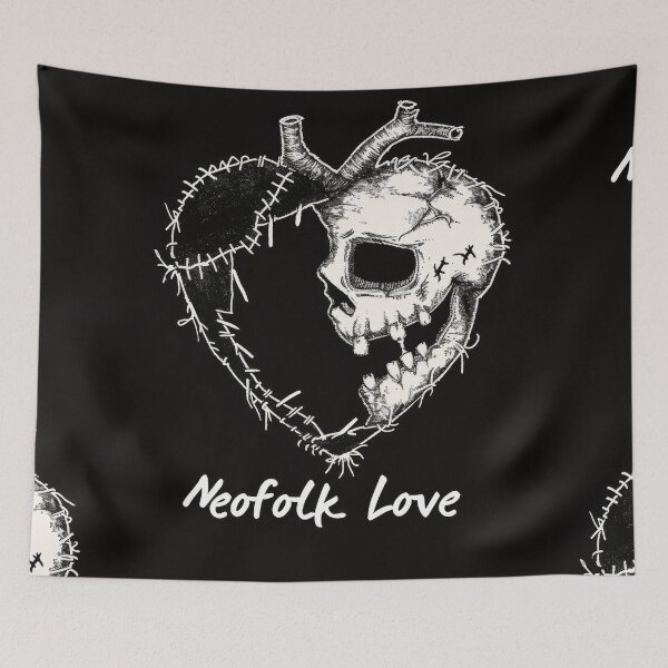 Item preview, Neofolk Love: Heart Stitched with neoclassical and "Irish folk" music style. designed and sold by Piotrek0001.