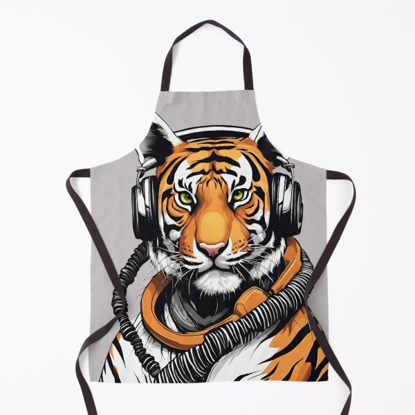 Item preview, Bengal tiger with headphones designed and sold by Yeyishop.