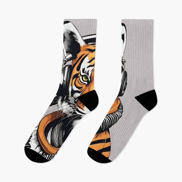 Item preview, Bengal tiger with headphones designed and sold by Yeyishop.