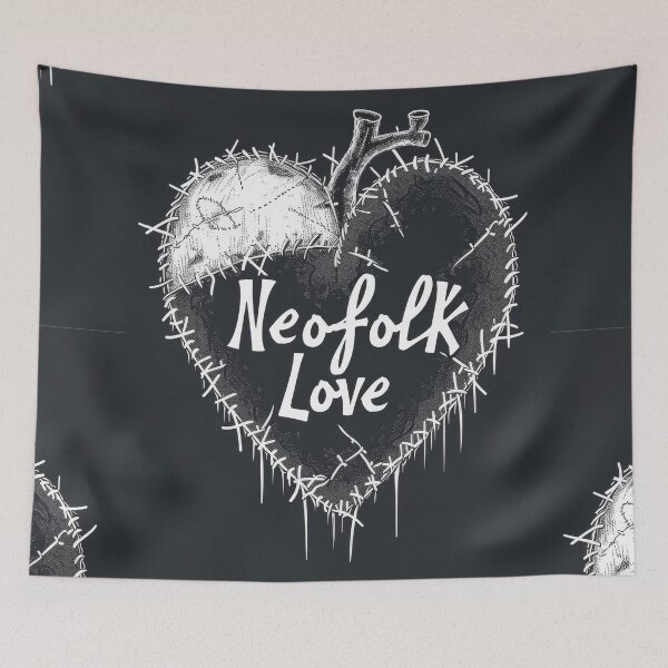 Item preview, Neofolk Love: Heart Stitched with neoclassical and "Irish folk" music style. designed and sold by Piotrek0001.