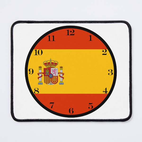 Item preview, Spanish flag wall clock designed and sold by Numbers-Art.