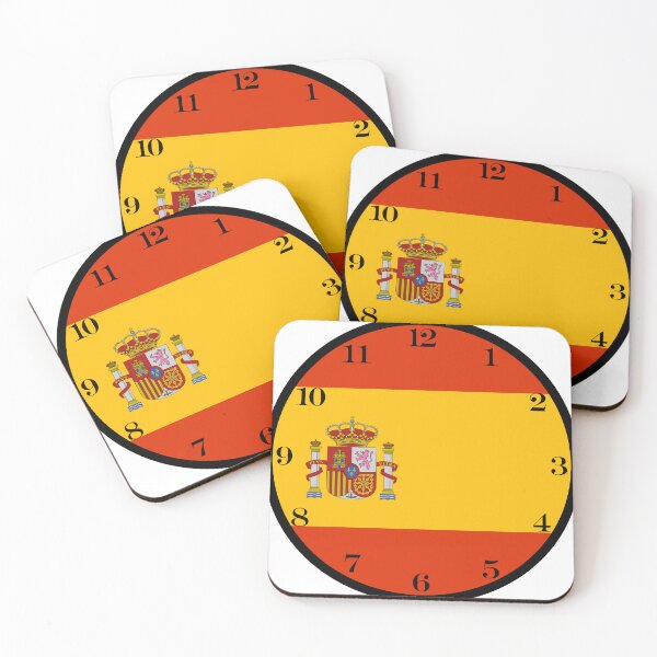 Item preview, Spanish flag wall clock designed and sold by Numbers-Art.