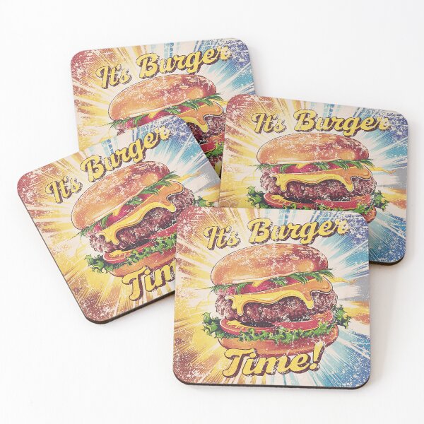 Item preview, burger day art with colorful cartoon effects designed and sold by BKSARYLIFE.