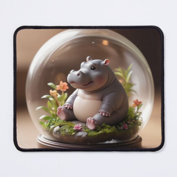 Item preview, Hippo in Glass designed and sold by NeatThingLover.