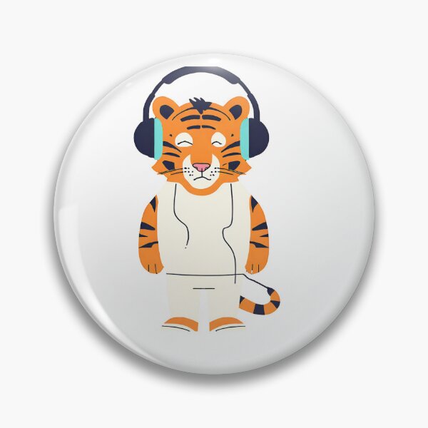Item preview, Bengal tiger with headphones designed and sold by Yeyishop.