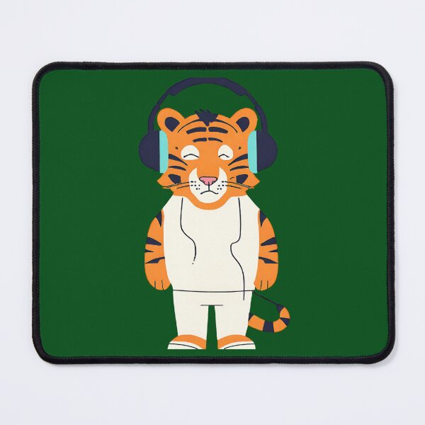 Item preview, Bengal tiger with headphones designed and sold by Yeyishop.