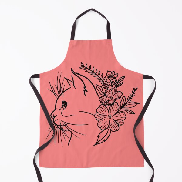 Item preview, BLACK CAT AND FLOWERS designed and sold by mando24895.