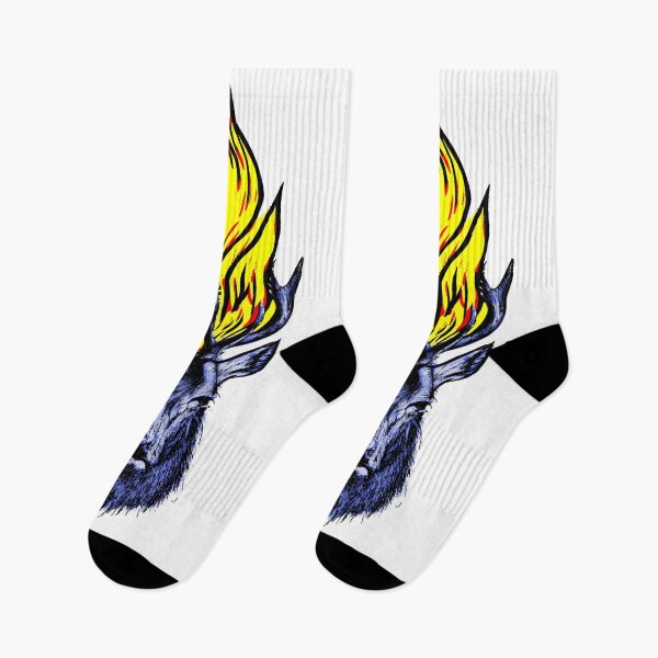 Item preview, Flaming Stag Blue designed and sold by jdm1981.